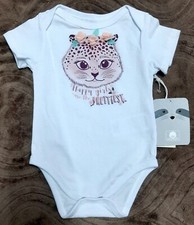 GIRLS Offcorss Bodysuits Top Baby White Size 3 To 6 Months