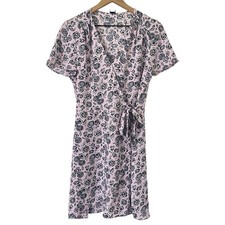 J Crew Womens Cottage Core Dress 8 Pastel Pink Floral Romantic Dainty Feminine