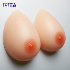 D Cup Self-adhesive Silicone Breast Forms Teardrop Silicone Boobs Bra Enhancers