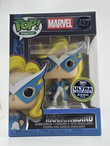 Funko Pop! Digital #437 West Coast Avengers Mockingbird Ultra LE 3220 +Protector