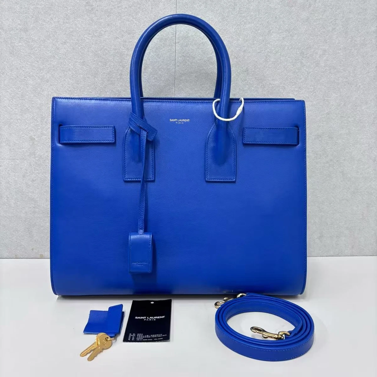 25+ Saint Laurent Blue Tote Bags & Handbags for Women for sale