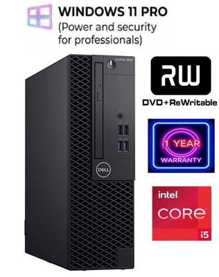 Dell OptiPlex Desktop PC: Intel i5-8500 8GB RAM - 128GB SSD
