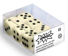 AMIGO 00058 Spielzubeh&ouml;r - W&uuml;rfel Elfenbein