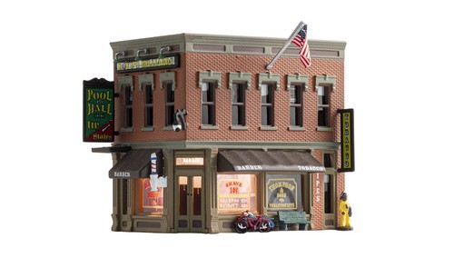 Edificio Woodland Scenics escala N #4923 - Construido y listo - Corner Emporium - NUEVO | Zustand: New