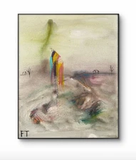 “Last Rapture” landscape, nature Final Art Painting Acrylic Art Signed Famous