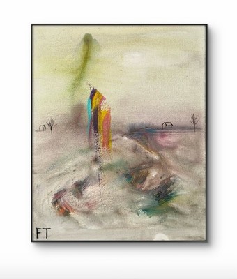  Last Rapture  landscape, nature Final Art Painting Acrylic Art Signed Famous