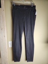 NWT Time and Tru High-Rise Stretch Fitted Skinny Jeggings Dark Grey Medium 8-10