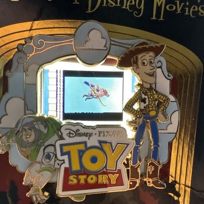 Disney Toy Story - A Piece Of Disney Movies Pin - LE2000 Woody & Buzz flying 