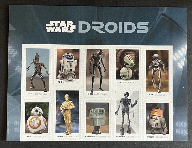 STAR WARS DROIDS-The US Stamp Collection  #557.-5582