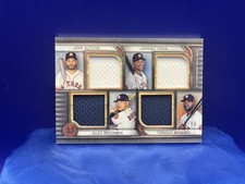 2023 Topps Museum Quad Relic Altuve Alvarez Pena Bregman Jersey patch /99 Astros