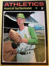 1971 Topps #84 Marcel Lachemann Oakland A's EX-MT FREE SHIPPING