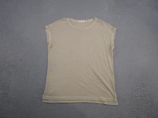 Alex Mill Sleeveless Beige Top Women's Size M Recycled Cotton Blend Read