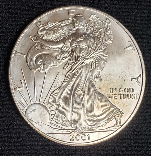2001 American Silver Eagle 1 oz .999 Fine Silver Uncirculated