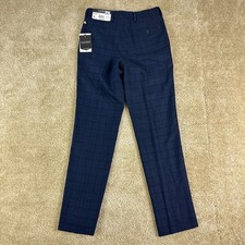NEW Lauren Ralph Lauren Boys Teens Dress Pants 26x27 Suit Trousers black plaid