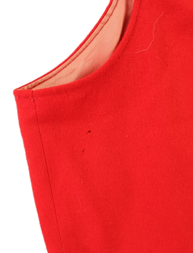 VTG 1980s PENDLETON USA Men’s Size 38 Button Down Pointed Hem Red Vest - Image 3 of 4