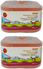 2X Compressed Himalayan  Horse Lick 2.5 KG | Natural Pink Salt, N with Strong Ha