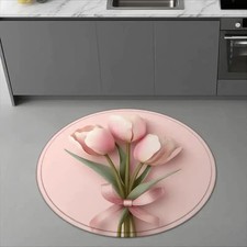  1 Flannel Floor Mat,Wedding Anniversary Celebration Theme Goddess Festival Mat