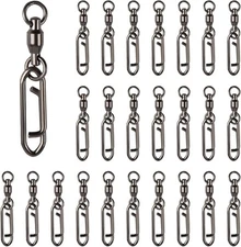 25pcs Fishing Speed Clips Quick Change Fishing Snap Swivels Fishing Power Clips
