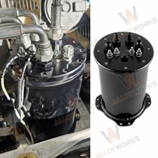 Replacement Billet Surge Tank 2.8l Twin Pump Dual In Tank For 39-40mm Pumps