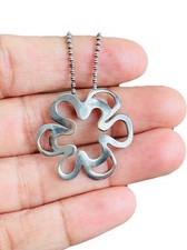 Silpada Sterling Silver Cut Out Flower Retired Necklace N1347 16"