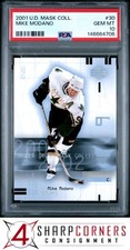 2001 UPPER DECK MASK COLLECTION #30 MIKE MODANO HOF POP 4 PSA 10