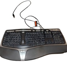 Microsoft Natural Ergonomic Keyboard 4000 V1.0 KU-0462 USB Wired 1048 TESTED
