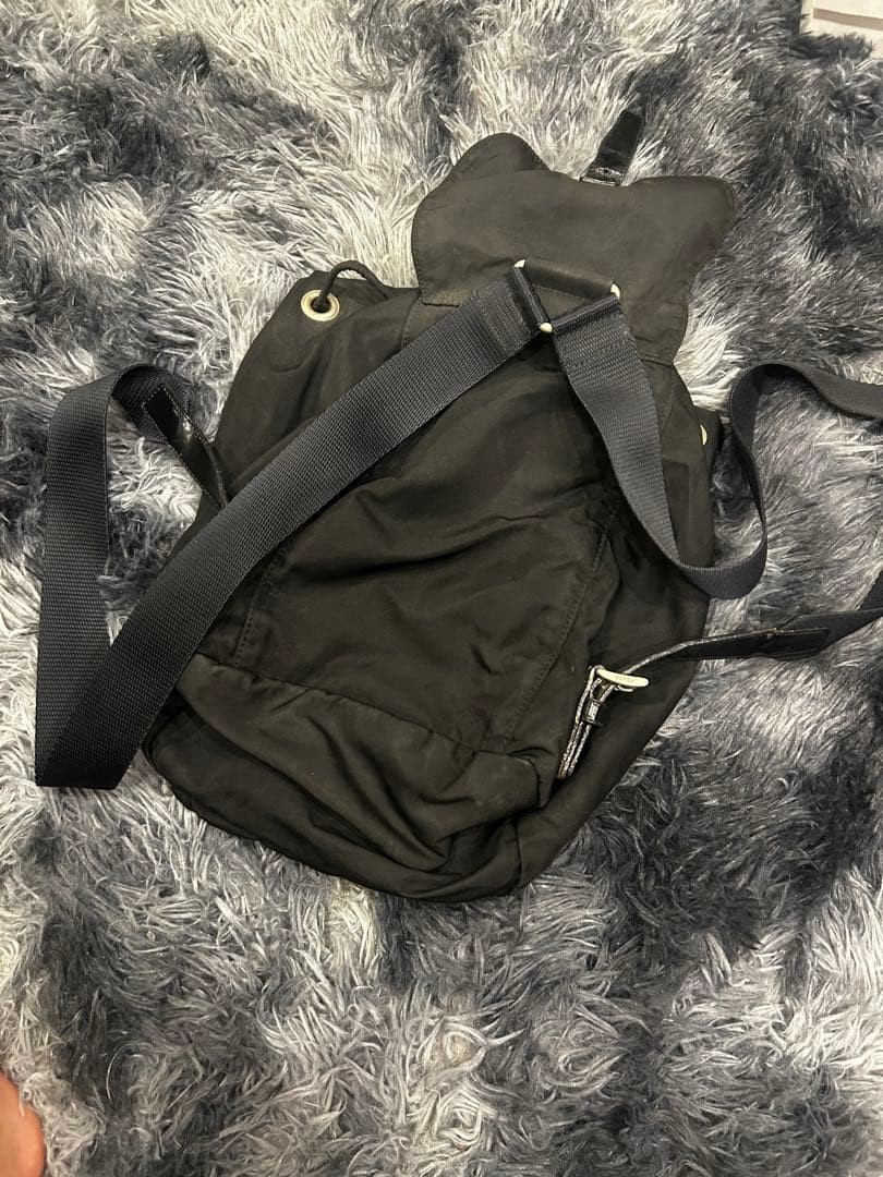 PRADA Black Nylon Drawstring Backpack Mini Size S… - image 5