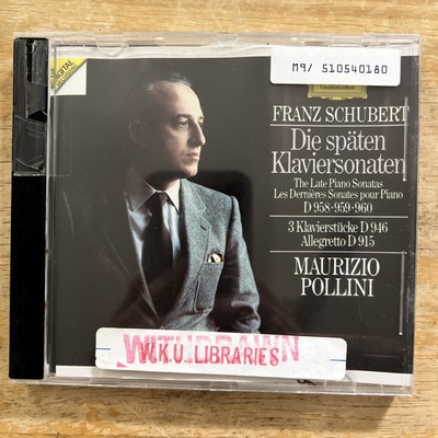 FRANZ SCHUBERT - Schubert: Late Piano Sonatas, D.958-960 / Allegretto, - 2 CD
