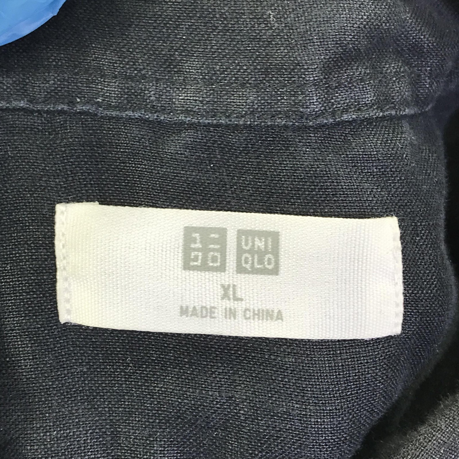 Uniqlo Shirt Mens XL Black 100% Linen Long Sleeve Button Up Casual Top thumbnail 7