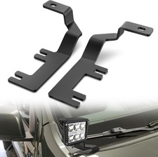Ditch Light Brackets Hood Hinges Mount Bracket Kit for Auxiliary Offroad LED Pod