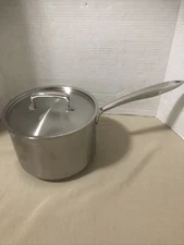 Browne Thermalloy 4.5 qt/4.5L Stainless Steel Saucepan W/Lid #5724034