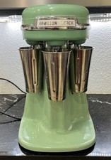 VTG Hamilton Beach 3 Head 940 aka 40DM Milkshake Maker Green With 3 Cups - Works