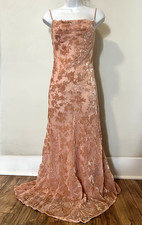 MANGO Cowl Neck Devore Velvet Floral Pattern Asymmetrical Maxi Dress 2