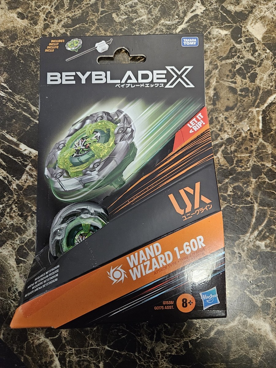 Wand Wizard 1-60R Beyblade X Wizard Rod Green UX Hasbro Rush Bit