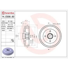 Tambour de frein Citroen C2