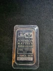 Vintage Johnson Matthey 1 Troy Oz .999 Fine Silver Bar #B754271