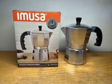 Imusa B120-42V 3-Cup Aluminum Espresso Coffeemaker - Silver