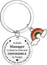 Thank You Gifts for Manager Keyring Manager Gifts for Women Men Appreciation Gif