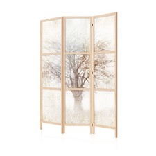 LUMASOUL Paravent Intérieur Japonais Simple Face - Separateur de Pieces - Nature