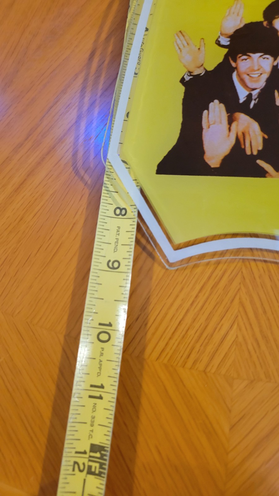 The Beatles OK LIGHTING Touch Lamp SHADE ONLY - Metal Frame Glass Panels