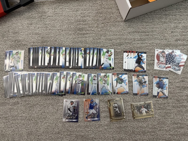 81 Card Lot Of 2026 Topps Finest Baseball Common/Uncommon/RCs/Team/World Inserts