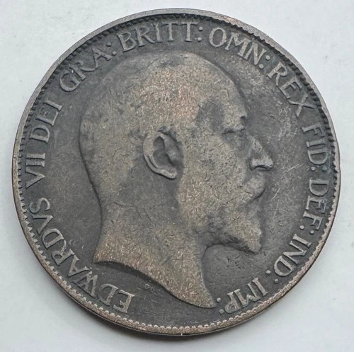 1902 Edward VII Half Penny — photo from another recent sale