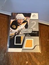 Phil Kessel 2008-09 SP Game Used Dual Authentic Fabrics Jersey #AFPK Bruins