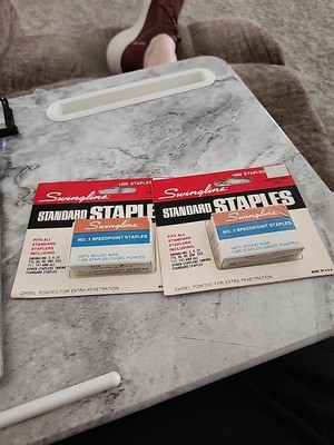 VTG NOS NEW SWINGLINE SPEEDPOINT STANDARD STAPLES SF 3-C1M CIM 1000 Staples pk 2