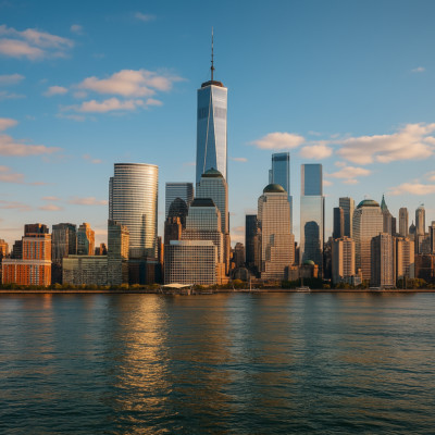 Digital Image Picture Wallpaper Background Desktop NYC Skyline! Only $0.99 Cent!
