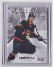 2022-23 UD TRILOGY ROOKIE PREMIERES JERSEY /499 JAKE SANDERSON #140 SENATORS