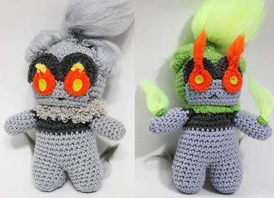 Marshadow Pack Pokemon Sun and Moon Alola Inspired Chibi Style Amigurumi Plushie