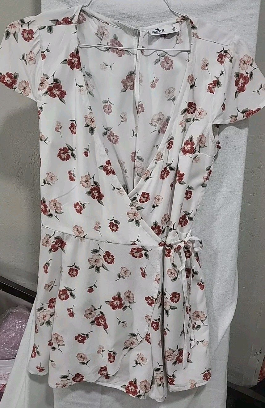Hollister Romper Women’s Multicolored Floral Romper Dress Size Small-image