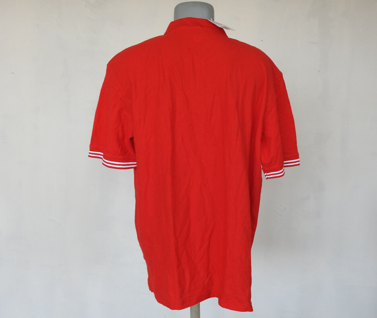 FC Bayern Munchen Polo Jersey FAN Red Shirt Size 4XL BNWT Cotton