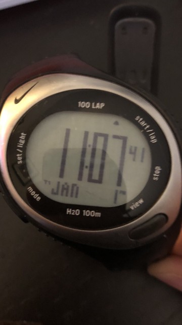 Nike WR0127 Bowerman Men's Watch 100 Lap Digital Black Rubber H20 100m for sale online | eBay